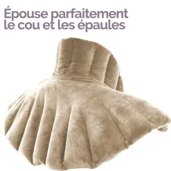Vivezen Coussin chauffant, tour de cou pour épaules et nuque - Beige -* Bouillotte