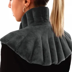 Vivezen Coussin chauffant, tour de cou pour épaules et nuque - Noir -* Bouillotte