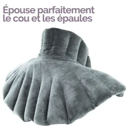 Vivezen Coussin chauffant, tour de cou pour épaules et nuque - Noir -* Bouillotte
