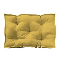 New Ornami Coussin câle reins déperlant uni jaune ocre L.60 x l.10 x ep.40cm