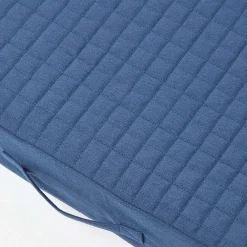 Homescapes Coussin d'assise déhoussable pour canapé 2 places en coton, bleu marine -* Coussin Pour Canapé