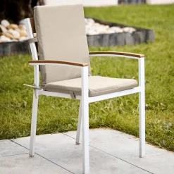 Clearance Home Maison Coussin de chaise extérieur assise et dossier MINORQUE (40x90 cm - Beige)
