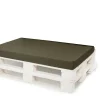 Clearance Setgarden Coussin de palette 120x50x10cm assise, coussin de palette Vert, coussin de mobilier de jardin, coussin de jardin