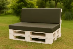 Clearance Setgarden Coussin de palette 120x50x10cm assise, coussin de palette Vert, coussin de mobilier de jardin, coussin de jardin