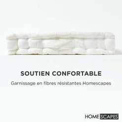 Homescapes Coussin de sol - blanc - 40 x 40 cm -* Coussin De Sol
