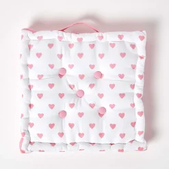 New Homescapes Coussin de sol - cœur rose - 50 x 50 cm -