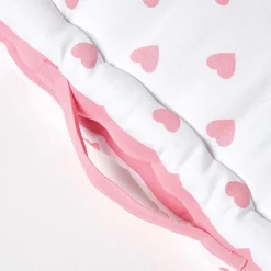 New Homescapes Coussin de sol - cœur rose - 50 x 50 cm -