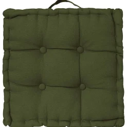Outlet Atmosphera Créateur D'Intérieur Coussin de sol - kaki 40x40 cm - Atmosphera