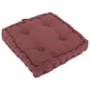 Outlet Atmosphera Créateur D'Intérieur Coussin de sol Anjali prune 40x40cm - Atmosphera