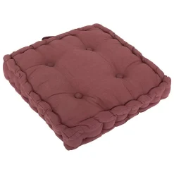 Outlet Atmosphera Créateur D'Intérieur Coussin de sol Anjali prune 40x40cm - Atmosphera