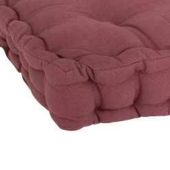 Outlet Atmosphera Créateur D'Intérieur Coussin de sol Anjali prune 40x40cm - Atmosphera
