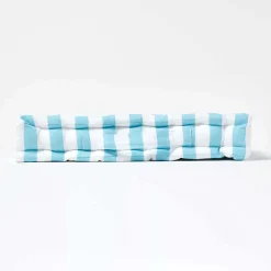 Clearance Homescapes Coussin de sol bleu - grandes rayures - 50 x 50 cm -