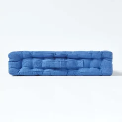 Homescapes Coussin de sol bleu - rajput tissé main -* Coussin De Sol