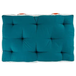 Atmosphera Créateur D'Intérieur Coussin de sol d'extérieur Yucatan bleu canard 120x80cm - Atmosphera* Coussin De Sol