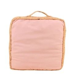 Best Ornami Coussin de sol en tissu et jute 40x40cm