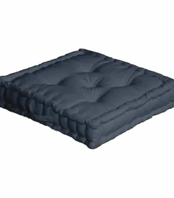 Home Style France Coussin de sol gris anthracite - 50x50cm - Gris anthracite