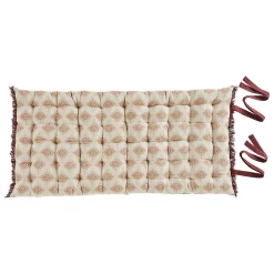 Clearance Atmosphera Créateur D'Intérieur Coussin de sol Ikat jacquard lin 60x120cm - Atmosphera