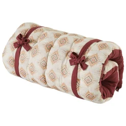 Clearance Atmosphera Créateur D'Intérieur Coussin de sol Ikat jacquard lin 60x120cm - Atmosphera