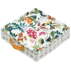 Outlet STOF Coussin de sol imprimé à fleurs 45x45x10cm