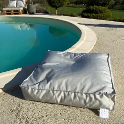 New Home Maison Coussin de sol inter / exter (71x71x35 cm - Gris clair)