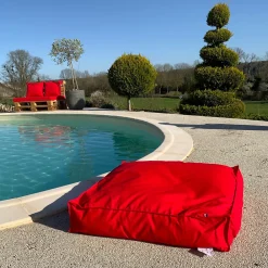 Sale Home Maison Coussin de sol inter / exter (71x71x35 cm - Rouge)