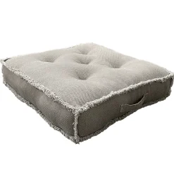 Ornami Coussin de sol L.65 x l.65 cm natte gris* Coussin De Sol