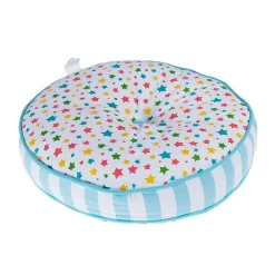 New Homescapes Coussin de sol rond pour enfants multicolore à  motif étoiless 43 cm -