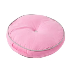 Clearance Homescapes Coussin de sol rond rose et gris 43 cm -
