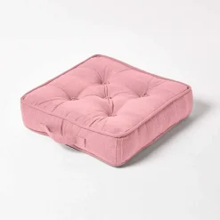 Homescapes Coussin de sol rose - rajput - 40 x 40 cm -* Coussin De Sol