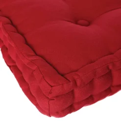 Discount Atmosphera Créateur D'Intérieur Coussin de sol rouge 40x40 cm - Atmosphera