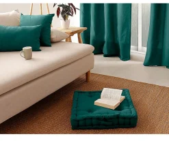 Eden Coussin de sol uni en coton Panama* Coussin Pour Canapé