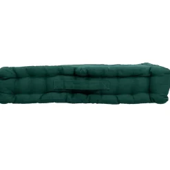 Home Maison Coussin de sol uni en pur coton (50x50x10 cm - Vert foncé)* Coussin De Sol