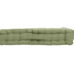 Home Maison Coussin de sol uni en pur coton (50x50x10 cm - Vert Olive)* Coussin De Sol