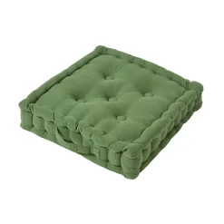 Discount Homescapes Coussin de sol vert - rajput - 40 x 40 cm -