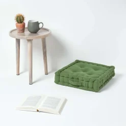 Discount Homescapes Coussin de sol vert - rajput - 40 x 40 cm -