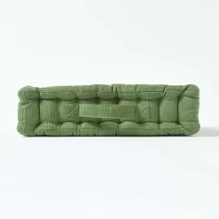 Discount Homescapes Coussin de sol vert - rajput - 40 x 40 cm -