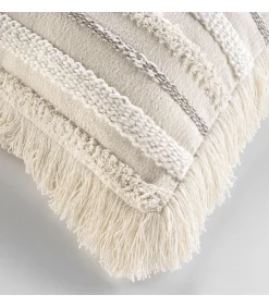 Douceur D'Intérieur Coussin déhoussable coton tissé naturel 60x60cm "Atlas" - 60x60cm - Naturel* Coussin Pour Canapé