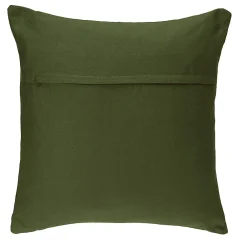 Atmosphera Créateur D'Intérieur Coussin déhoussable coton - vert kaki - 38x38 cm - Atmosphera* Coussin