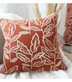 Enjoy Home Coussin déhoussable esprit lodge 40x40cm - 40x40cm - Terre cuite* Coussin