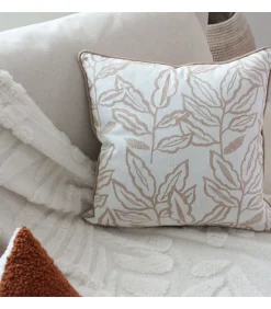 Outlet Enjoy Home Coussin déhoussable esprit lodge 40x40cm - 40x40cm - Ecru