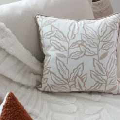 Outlet Enjoy Home Coussin déhoussable esprit lodge 40x40cm - 40x40cm - Ecru