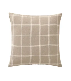 Outlet Douceur D'Intérieur Coussin déhoussable EVEREST 45x45 cm - Tissu tissé - Coloris Sable - 45x45cm - Sable