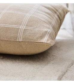 Outlet Douceur D'Intérieur Coussin déhoussable EVEREST 45x45 cm - Tissu tissé - Coloris Sable - 45x45cm - Sable