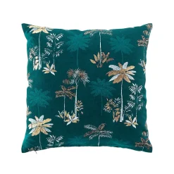 Best Douceur D'Intérieur Coussin déhoussable imprimé bleu (45x45 cm - Bleu)