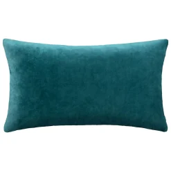 Atmosphera Créateur D'Intérieur Coussin Dolce - velours embossé - bleu canard 38x58 cm - Atmosphera* Coussin