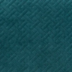 Atmosphera Créateur D'Intérieur Coussin Dolce - velours embossé - bleu canard 38x58 cm - Atmosphera* Coussin