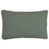 Coussin en coton recyclé vert kaki uni L.50 x l.30 cm Déko&Co* Coussin Pour Canapé