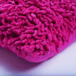 New The Deco Factory Coussin en coton seventies framboise 40x40