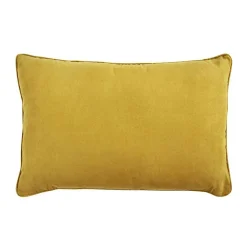 The Deco Factory Coussin en suédine jaune 60x40* Coussin