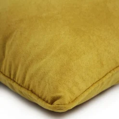 The Deco Factory Coussin en suédine jaune 60x40* Coussin